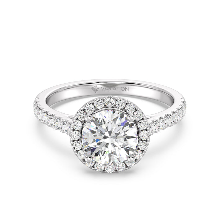 Halo Solitaire Ring