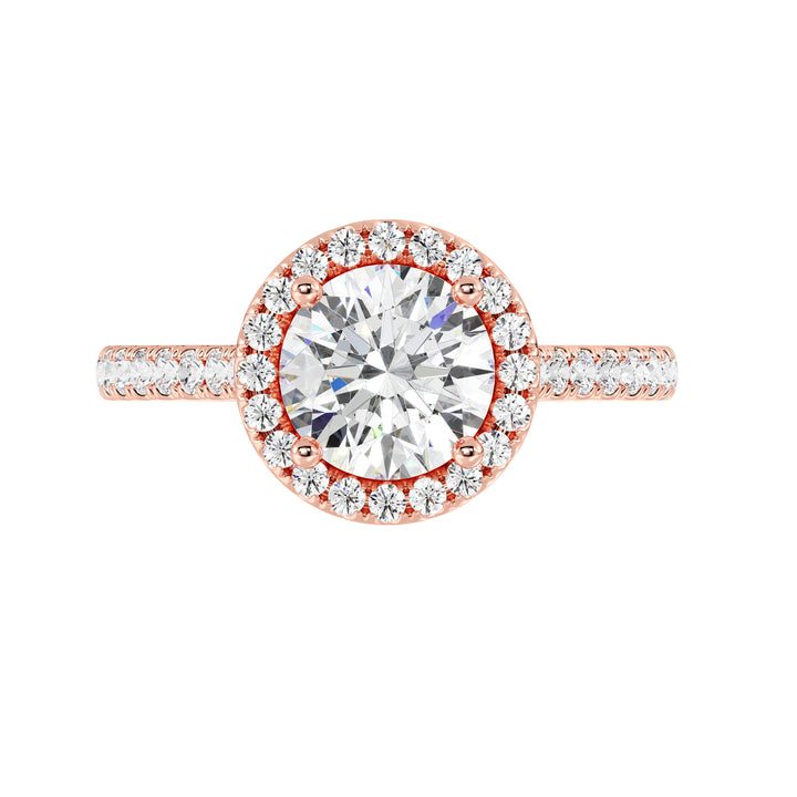 Halo Solitaire Ring