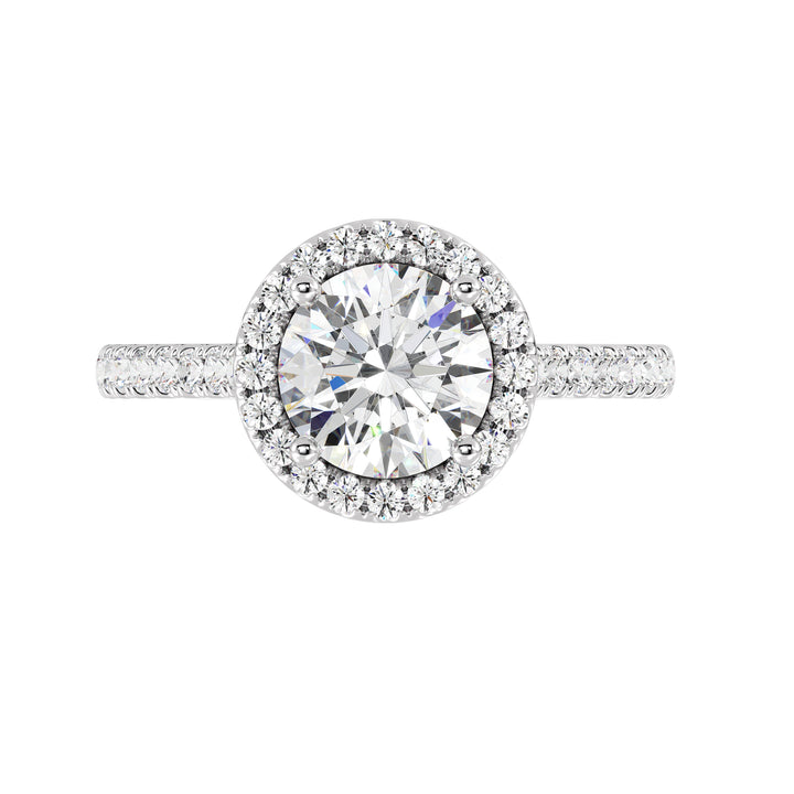 Halo Solitaire Ring
