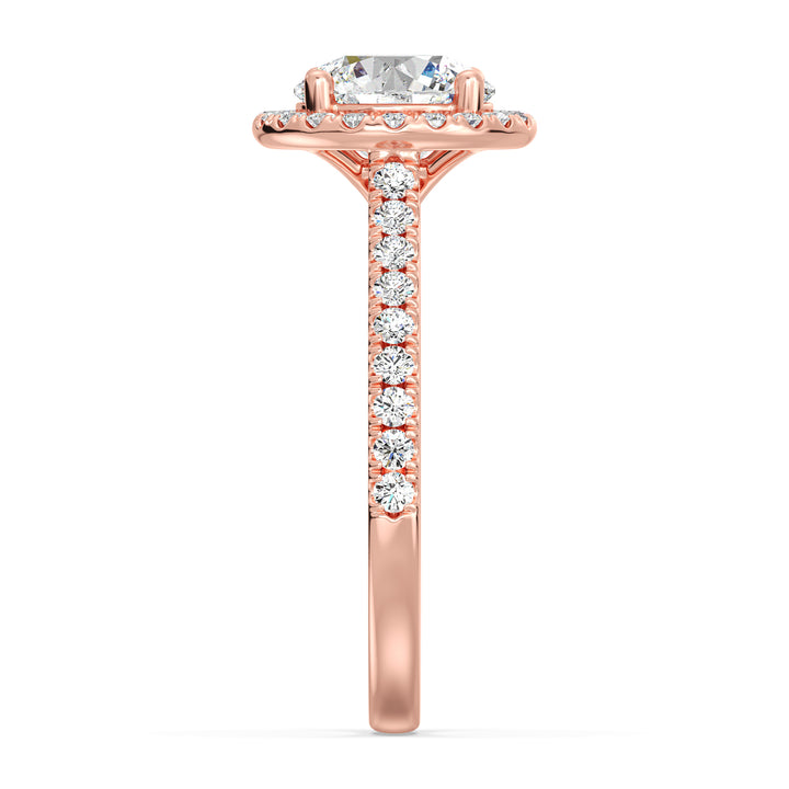 Halo Solitaire Ring