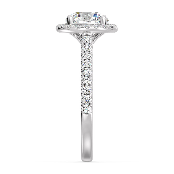 Halo Solitaire Ring