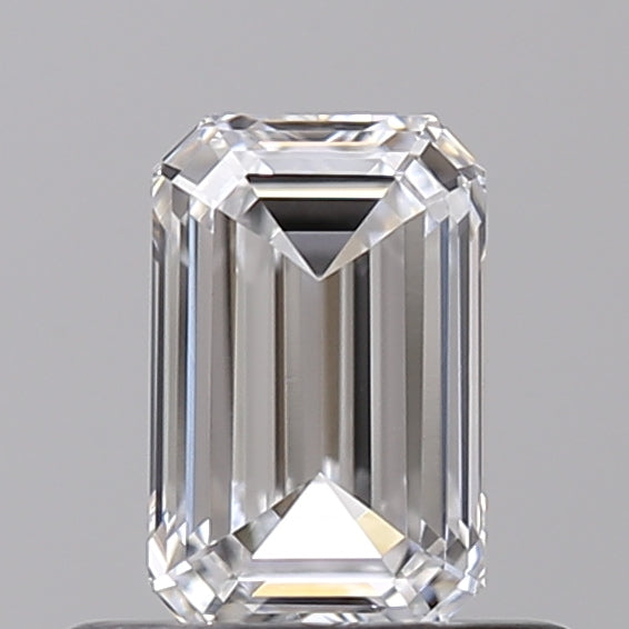 IGI Certified 0.50 CT Emerald Cut Lab-Grown Diamond, VVS2, D Color