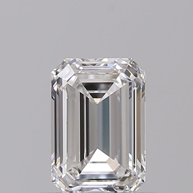 IGI Certified 0.50 CT Emerald Cut Lab Grown Diamond - F Color, VVS2 Clarity, Front View