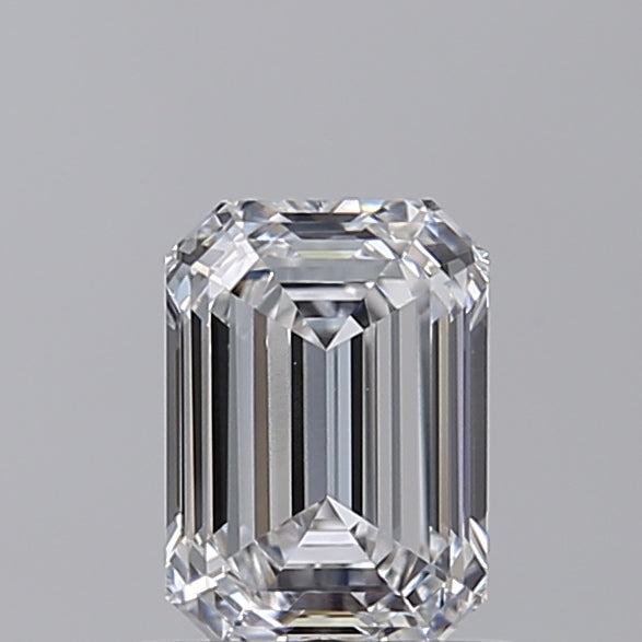 IGI Certified 1.00 CT Emerald Cut Lab-Grown Diamond, D Color, VS1 Clarity
