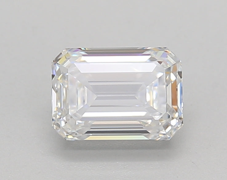 IGI Certified 1.00 CT Emerald HPHT Lab Grown Diamond - D Color, VS1 Clarity, Excellent Polish and Symmetry