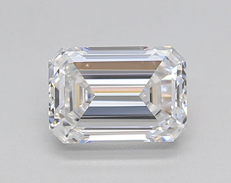IGI Certified 1.00 CT Emerald HPHT Lab Grown Diamond - D Color, VS1 Clarity, Excellent Polish and Symmetry