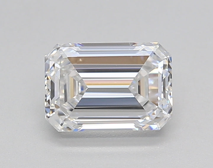 IGI Certified 1.00 CT Emerald HPHT Lab Grown Diamond - D Color, VS1 Clarity, Excellent Polish and Symmetry