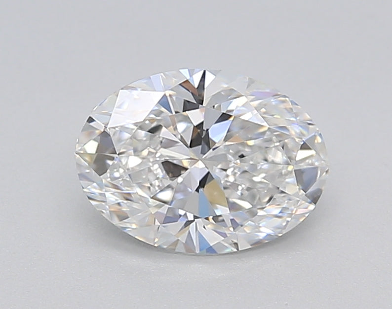 IGI Certified 1.00 CT Oval Lab-Grown Diamond, D Color, VVS2 Clarity