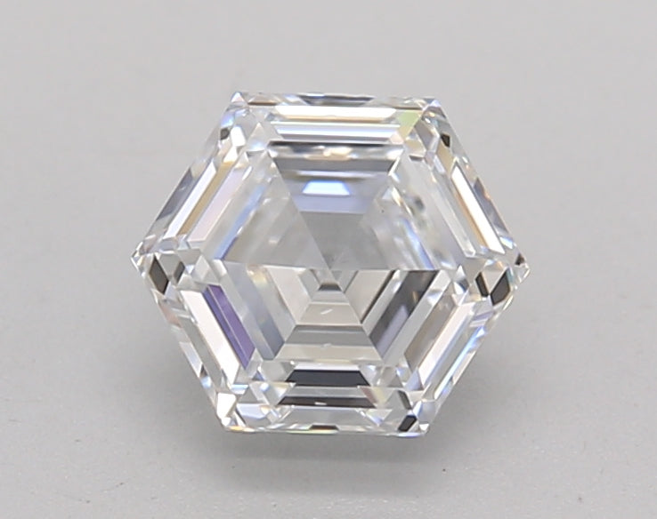 1.02 Carat Hexagon Cut Lab Grown Diamond, VS1/E