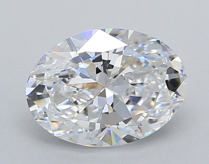 IGI Certified 1.50 CT Oval HPHT Lab-Grown Diamond: D Color, VVS2 Clarity