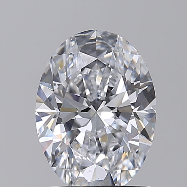 IGI Certified 1.50 CT Oval HPHT Lab-Grown Diamond: D Color, VVS2 Clarity