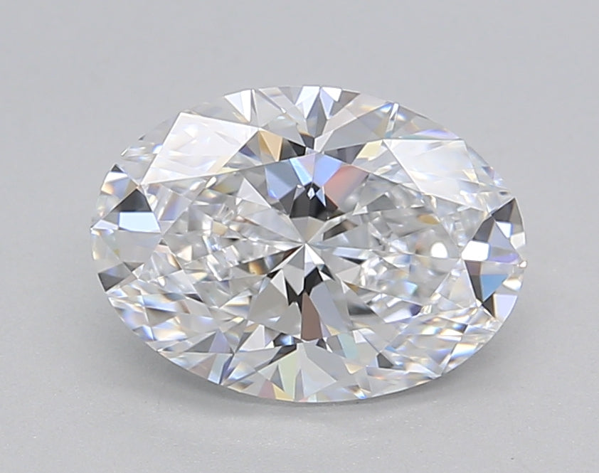 IGI Certified 1.50 CT Oval HPHT Lab-Grown Diamond: D Color, VVS2 Clarity