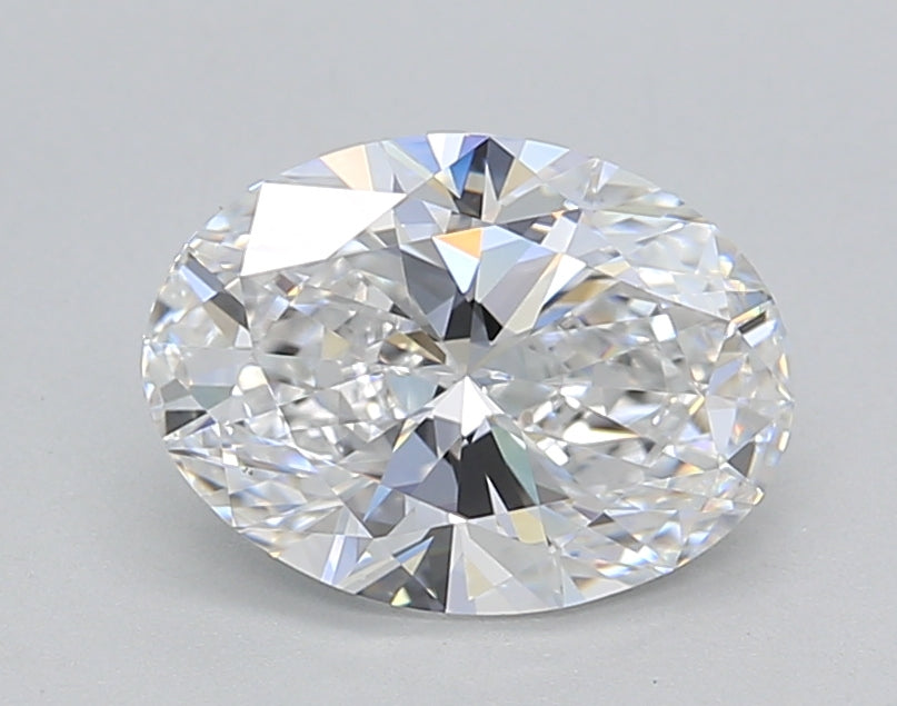 IGI Certified 1.50 CT Oval Lab-Grown Diamond: D Color, VS1 Clarity
