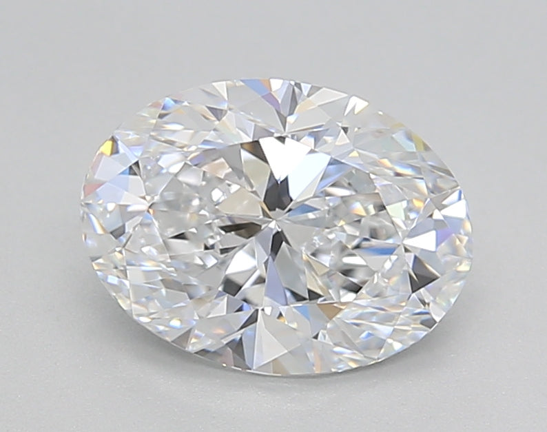 IGI Certified 1.50 CT Oval Lab-Grown Diamond: D Color, VVS2 Clarity