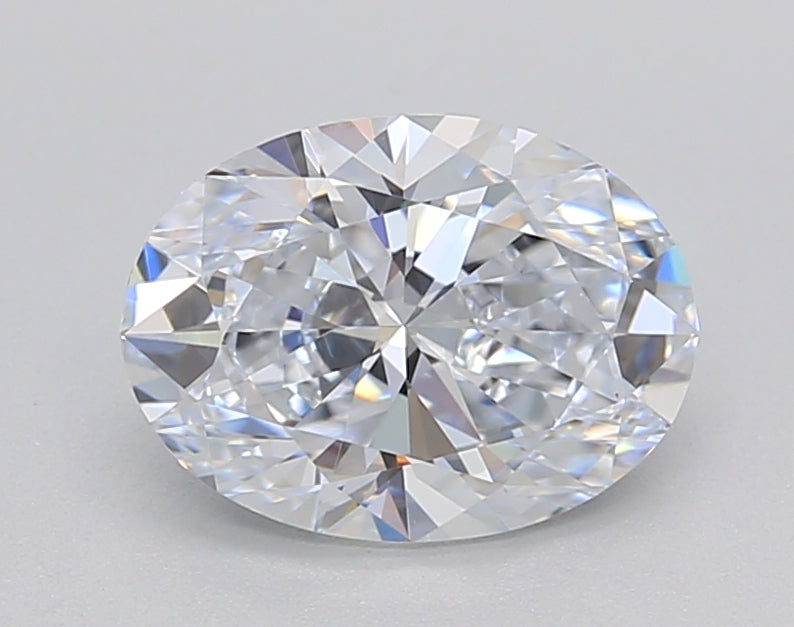 IGI Certified 1.50 CT Oval Lab-Grown Diamond, E Color, VS1 Clarity