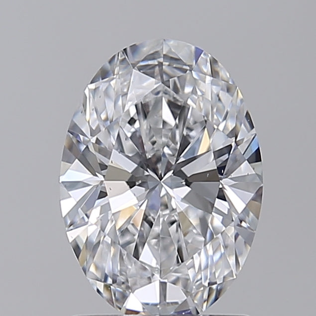 IGI Certified 1.50 CT Oval Lab Grown Diamond - D Color, VS2 Clarity