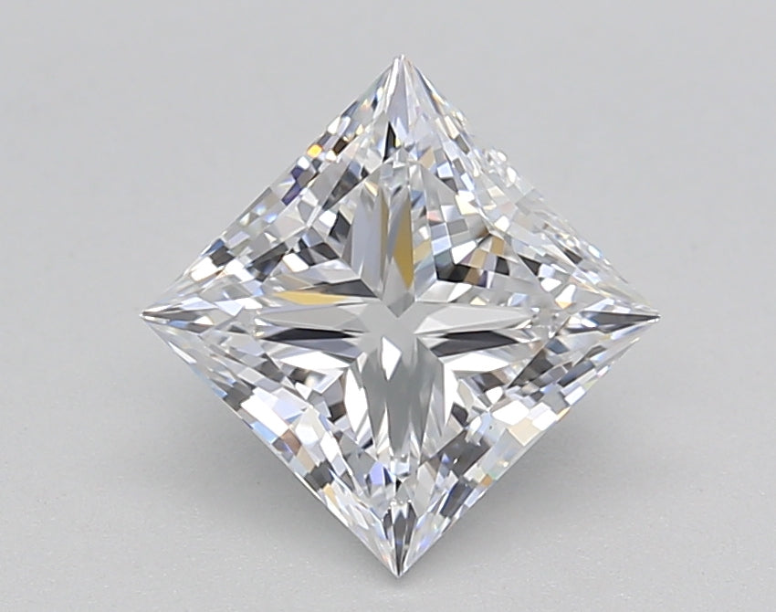 IGI Certified 1.50 CT Princess Cut Lab Grown Diamond - D Color, Stunning VS1 Clarity
