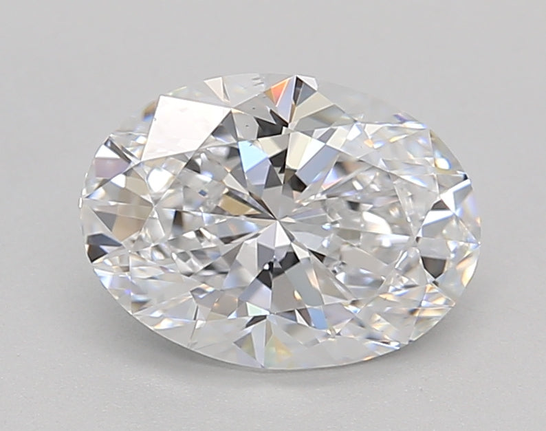IGI Certified 1.51 CT Oval Cut Lab-Grown Diamond, VS2 Clarity, D Color