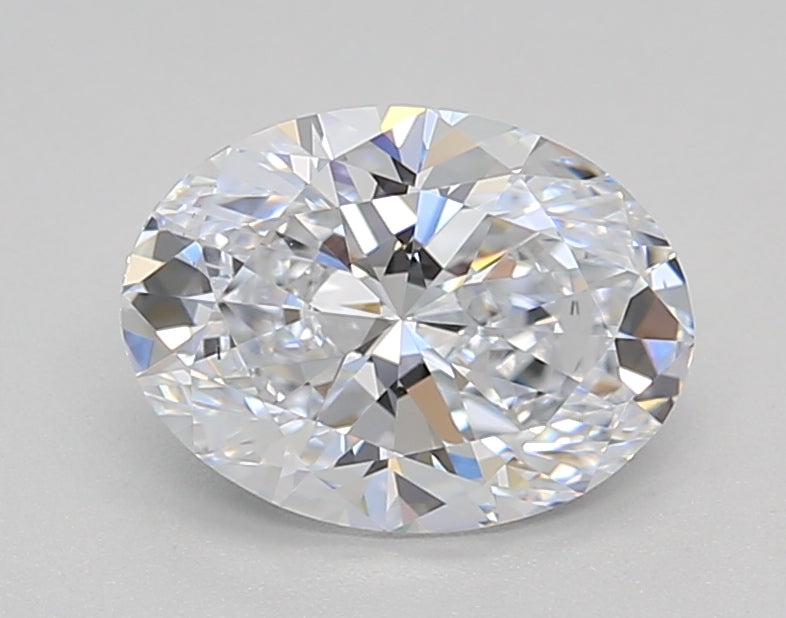 IGI Certified 1.51 CT Oval Cut Lab Grown Diamond, E Color, VS2 Clarity