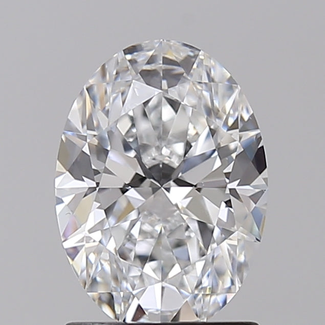 IGI Certified 1.51 ct Oval Cut Lab-Grown Diamond, D Color, VS1 Clarity