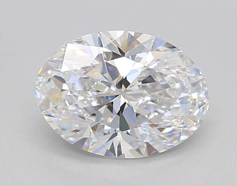 IGI Certified 1.53 CT Oval HPHT Lab Grown Diamond, D Color, VS1 Clarity