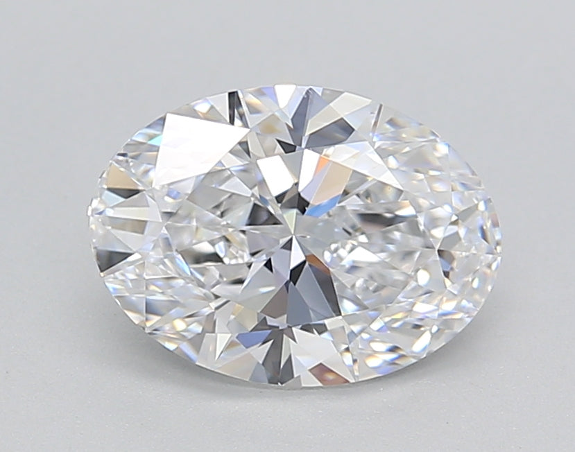 IGI Certified 1.54 CT Oval HPHT Lab Grown Diamond - D Color, VS1 Clarity
