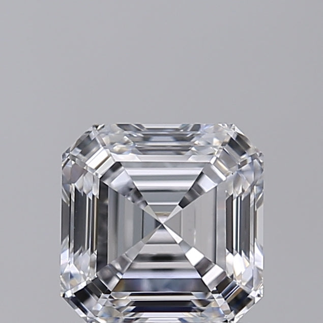 IGI Certified 1.54 CT Square Emerald Cut Lab Grown Diamond, D Color, VS1 Clarity