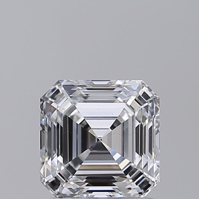 IGI Certified 1.54 CT Square Emerald Cut Lab Grown Diamond, D Color, VS1 Clarity