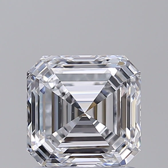 IGI Certified 1.54 CT Square Emerald Cut Lab Grown Diamond, D Color, VS1 Clarity