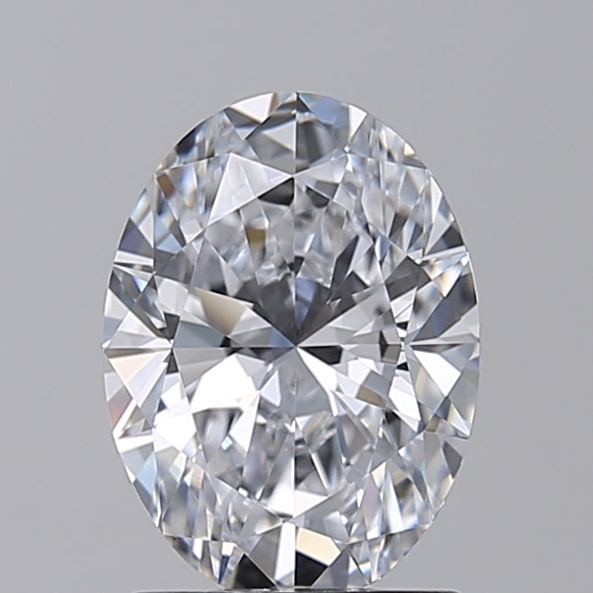 IGI Certified 1.55 CT Oval Lab Grown Diamond, E Color, IF Clarity