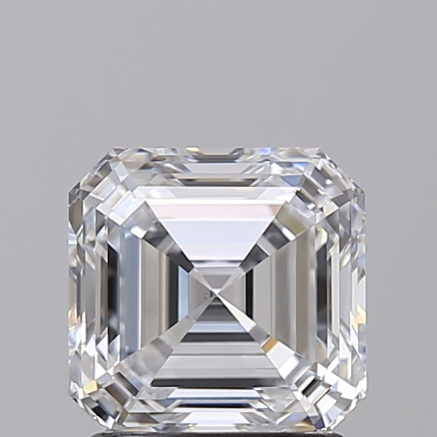 IGI Certified 1.55 CT Square Emerald Cut Lab Grown Diamond, D Color, VS1 Clarity