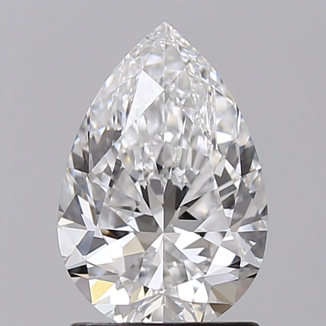 IGI Certified 1.57 CT Pear Cut Lab Grown Diamond, VVS2/E Color