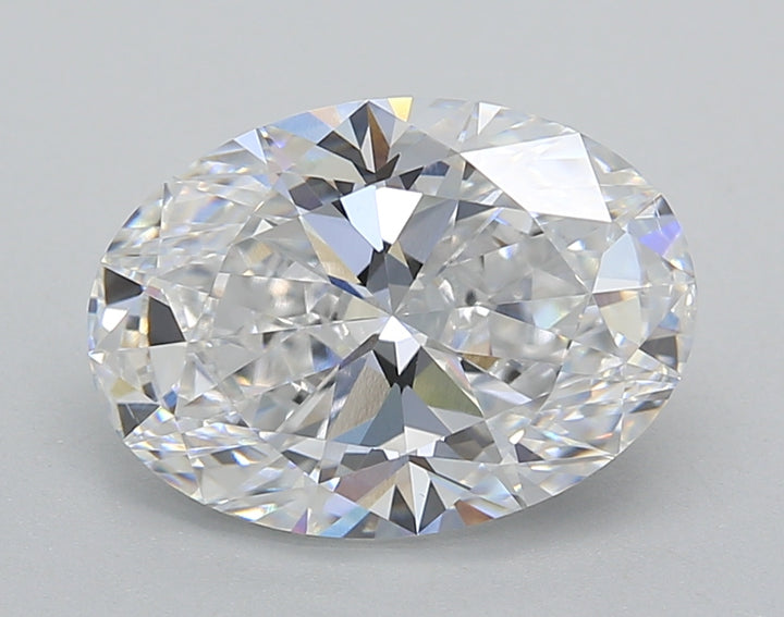 IGI Certified 3.00 CT Oval Lab-Grown Diamond: D Color, VS1 Clarity