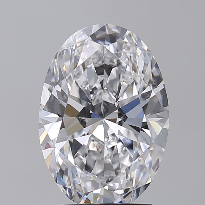 IGI Certified 3.00 CT Oval Lab-Grown Diamond: D Color, VS1 Clarity