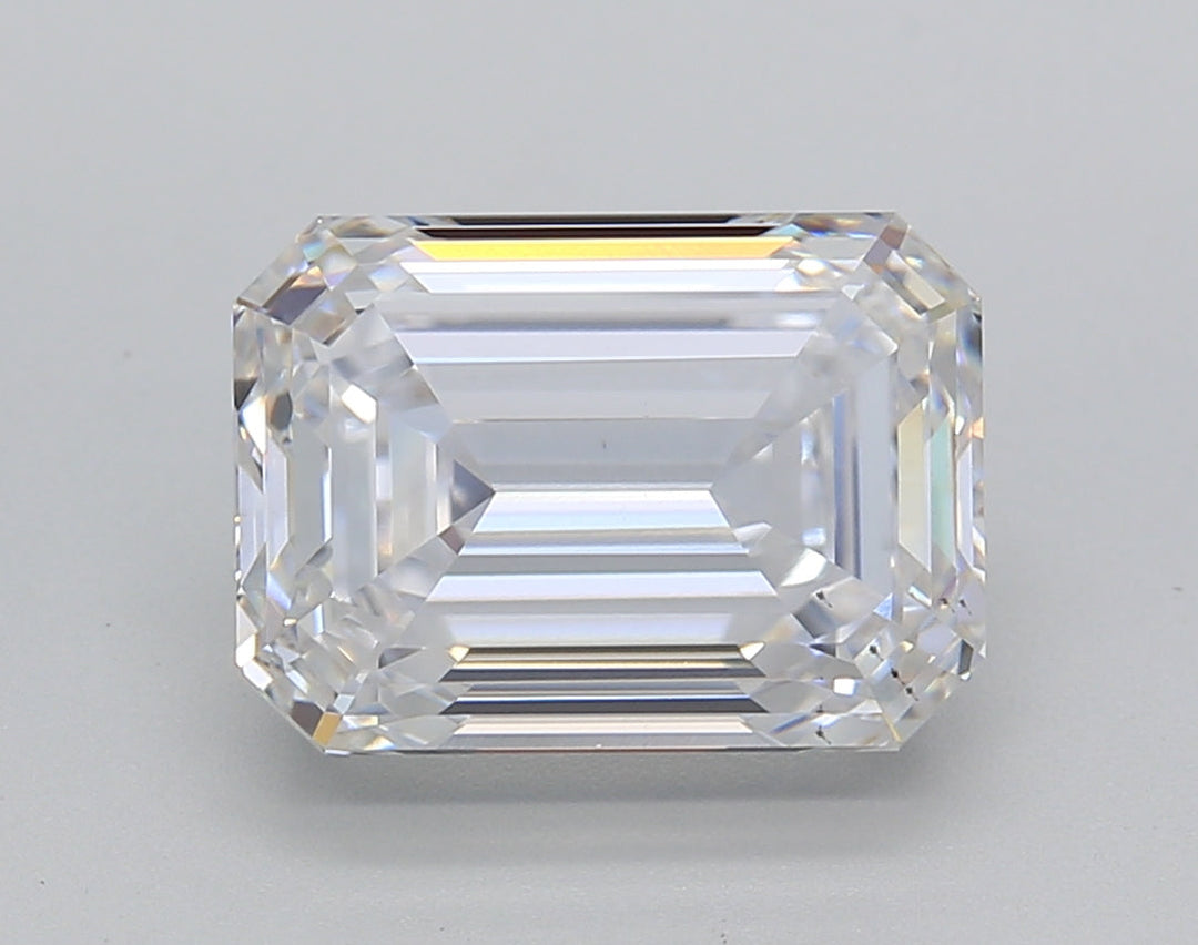 IGI Certified 4.03 CT Emerald Cut Lab Grown Diamond, E Color, VS2 Clarity