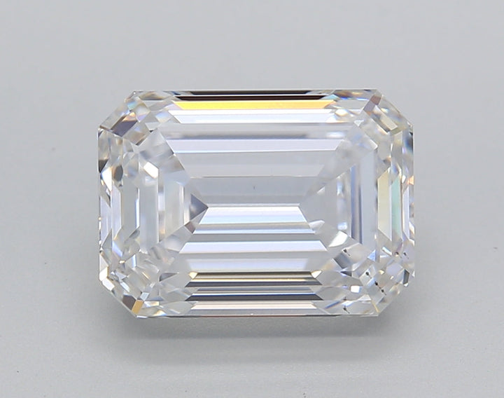 IGI Certified 4.03 CT Emerald Cut Lab Grown Diamond, E Color, VS2 Clarity