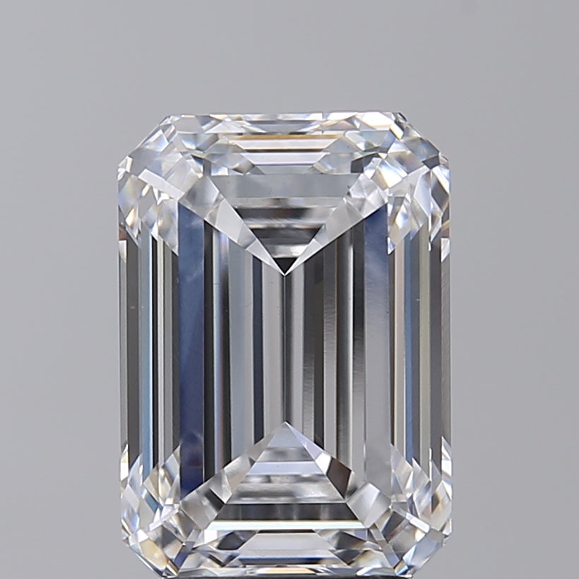 IGI Certified 4.24 CT Emerald Cut Lab Grown Diamond, D Color, VS1 Clarity