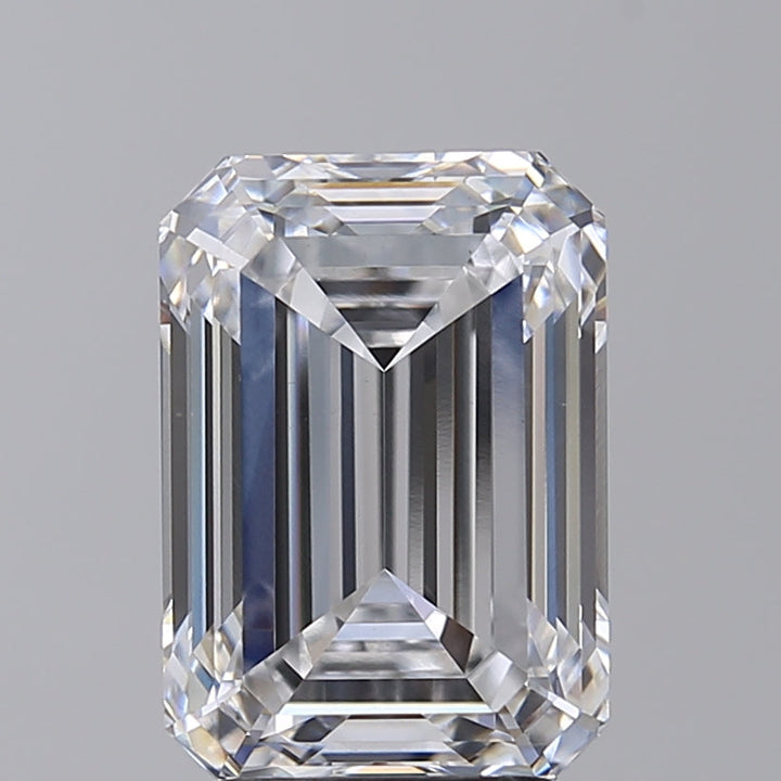 IGI Certified 4.24 CT Emerald Cut Lab Grown Diamond, D Color, VS1 Clarity