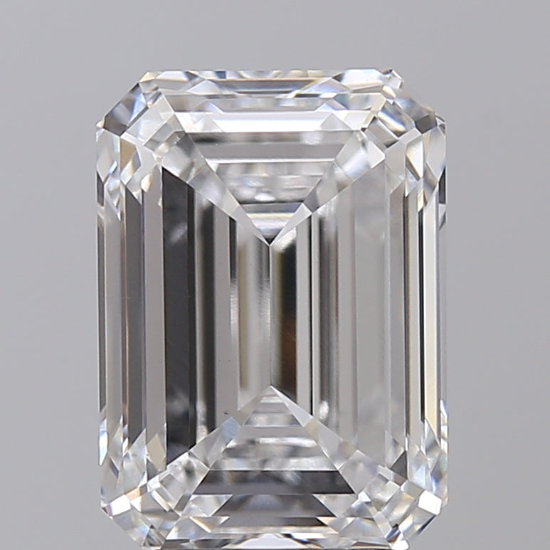 IGI Certified 4.25 CT Emerald Cut Lab Grown Diamond, D Color, VS1 Clarity