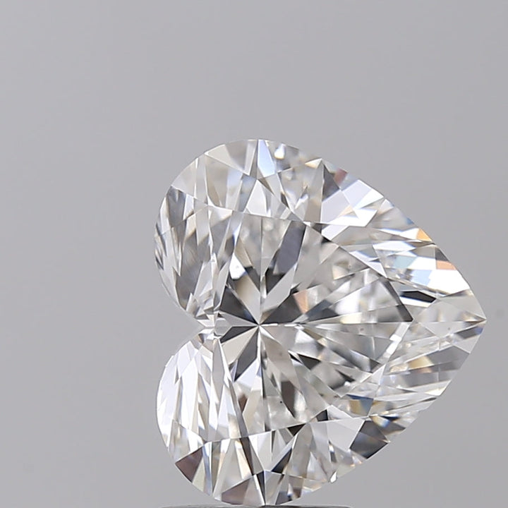 IGI Certified 4.25 CT Heart Cut Lab Grown Diamond, E Color, VS1 Clarity
