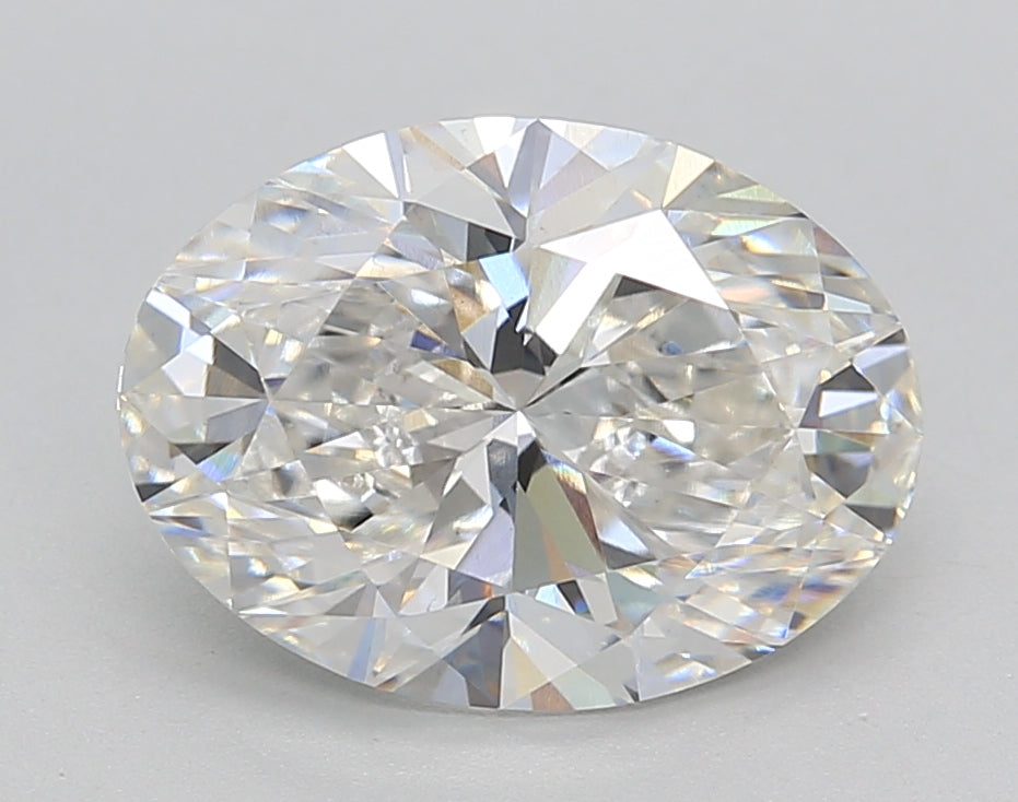 IGI Certified Oval Cut Lab Grown Diamond, 3.00 ct, F Color, VS1 Clarity, Excellent Polish and Symmetry