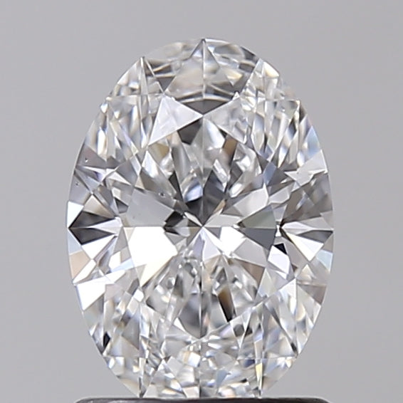 1,04 ct d warna vs2 oval cut lab -tumbuh berlian - bersertifikat GIA