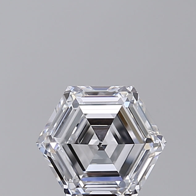 1.02 Carat Hexagonal Lab Grown Diamond, VVS1/E
