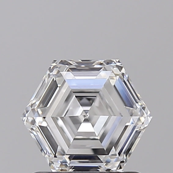 1.04 CT D Warna VS1 Hexagonal Cut Lab -Didahir Berlian - Bersertifikat IGI