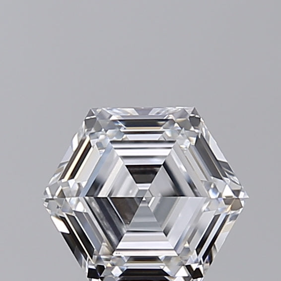 1,04 ct e warna vs1 hexagonal cut lab -choid lab berlian - bersertifikat IGI