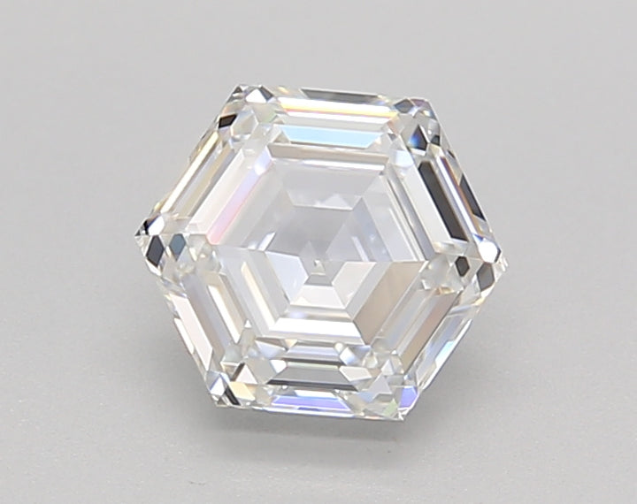 1.02 Carat Hexagonal Lab Grown Diamond, VVS2/E
