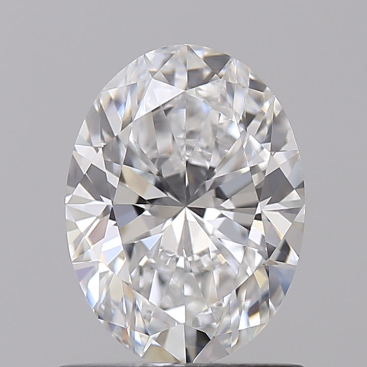 1.03 CT D Warna VVS2 Oval Cut Lab -Didahir Berlian - Bersertifikat Variasi