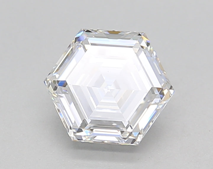1.02 Carat Hexagonal Lab Grown Diamond, VS2/D