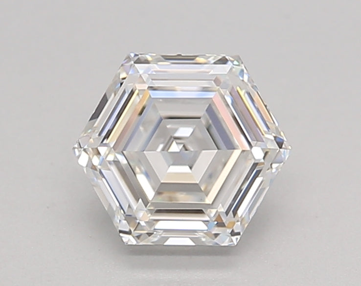 1,04 ct e warna vs1 hexagonal cut lab -choid lab berlian - bersertifikat IGI