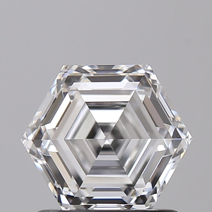 1.04 ct e warna vvs2 hexagonal cut lab -dewasa berlian - bersertifikat IGI